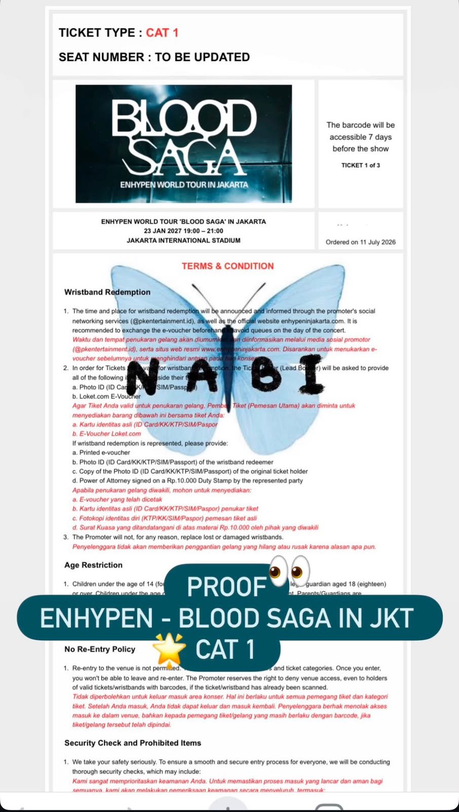 Bukti testimoni SECURED - ENHYPEN