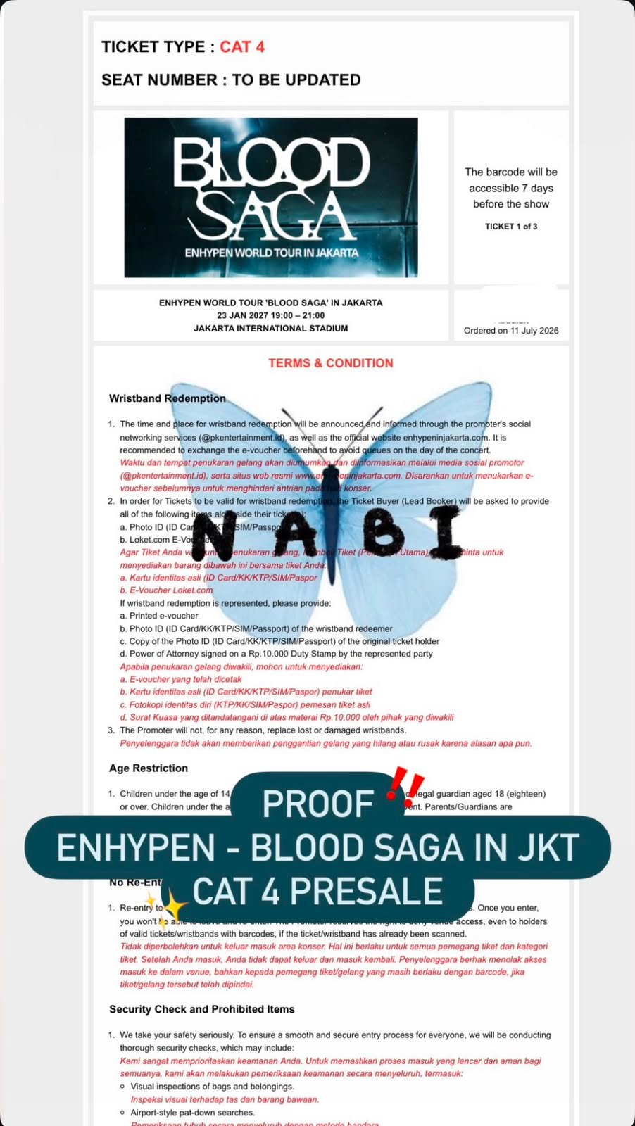 Bukti testimoni SECURED - ENHYPEN